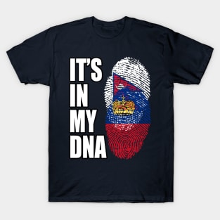 Liechtensteiner And Nepalese Mix DNA Flag Heritage T-Shirt